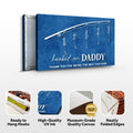 Hooked On Daddy Father's Day Gift Sign by Tailored Canvases