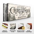Family Welcome To Christmas Sign III by Tailored Canvases