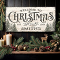 Family Welcome To Christmas Sign III by Tailored Canvases