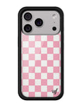 Checkers | Pink iPhone Case by Wildflower Cases