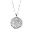 Flower of Life Moissanite Necklace by Fine Color Jewels
