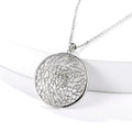 Flower of Life Moissanite Necklace by Fine Color Jewels