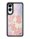 Pink Elephants Samsung Galaxy Case by Wildflower Cases