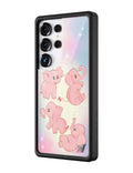 Pink Elephants Samsung Galaxy Case by Wildflower Cases