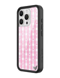 Gingham Hearts | Pink iPhone Case by Wildflower Cases