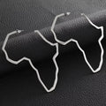 African Map Outline Drop Earrings by Duma Mbili LLC