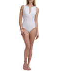 Calvin Klein Womens Tummy Control Keyhole Removable Cups High Neck One Piece by Vanessa Jane