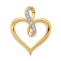 Diamond Infinity Heart Pendant by Fine Color Jewels
