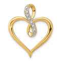 Diamond Infinity Heart Pendant by Fine Color Jewels