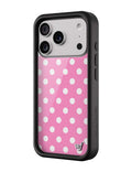 Polka Dot | Pink and White iPhone Case by Wildflower Cases