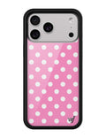 Polka Dot | Pink and White iPhone Case by Wildflower Cases