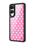 Polka Dot | Pink and White Samsung Galaxy Case by Wildflower Cases
