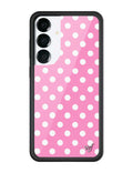 Polka Dot | Pink and White Samsung Galaxy Case by Wildflower Cases