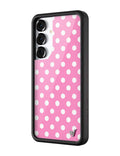Polka Dot | Pink and White Samsung Galaxy Case by Wildflower Cases