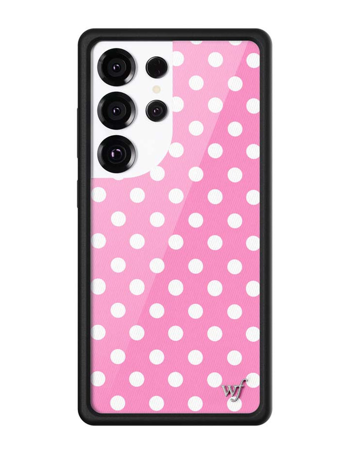 Polka Dot | Pink and White Samsung Galaxy Case by Wildflower Cases
