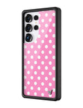 Polka Dot | Pink and White Samsung Galaxy Case by Wildflower Cases