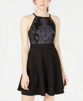 Speechless Juniors Embellished Fit and Flare Dress, Size 7 by Vanessa Jane
