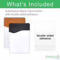 Sublimation Blanks PU Leather Card Holder For Sublimation Printing - Adhesive/Magnetic by INNOSUB USA