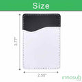 Sublimation Blanks PU Leather Card Holder For Sublimation Printing - Adhesive/Magnetic by INNOSUB USA