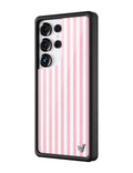 Pink Stripes Samsung Galaxy Case by Wildflower Cases