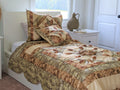 DaDa Bedding Country Rustic Camo Earthy Floral Sandy Beige Green Comforter Set (BM6118L-1) by DaDalogy Bedding Collection