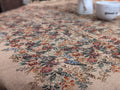 DaDa Bedding Wildflower Wonderland Floral Golden Beige Tan Square Dining Table Cloth (3100) by DaDalogy Bedding Collection