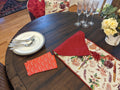 DaDa Bedding Sweet Heart Love Notes Pink Floral Woven Tapestry Dining Table Runner (18273) by DaDalogy Bedding Collection