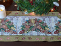 DaDa Bedding Rustic Floral Bouquet Lights Holiday Tapestry Dining Table Runner (6068) by DaDalogy Bedding Collection