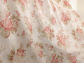 DaDa Bedding Set of 2-Pieces Hint of Mint Dainty Floral Pink Roses Cottage Sheer Window Panel Curtains (JHW3036) by DaDalogy Bedding Collection
