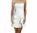 Calvin Klein Satin Strapless Tiered/Ruffled Cocktail Dress, Size 6 by Vanessa Jane