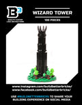 Dark Wizard Tower Building Set made using LEGO parts by B3 Customs
