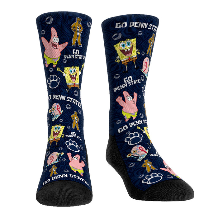 Penn State Nittany Lions - SpongeBob SquarePants Characters All-Over by Rock 'Em Socks