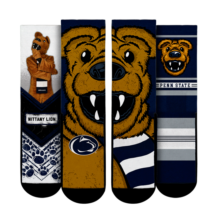 Penn State Nittany Lions - Mascot 3-Pack by Rock 'Em Socks