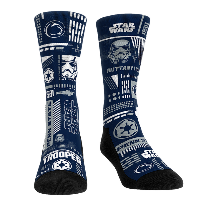 Penn State Nittany Lions - Star Wars - Stormtrooper Pattern by Rock 'Em Socks