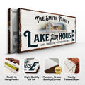 Personalized Lake House Sign by Tailored Canvases