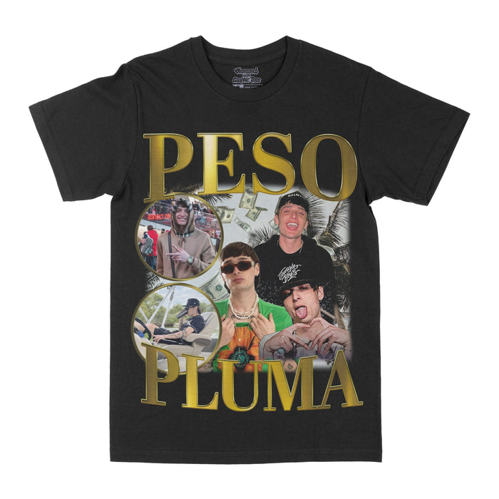 Peso Pluma Gold Graphic Tee by Obsessed with graphic tees