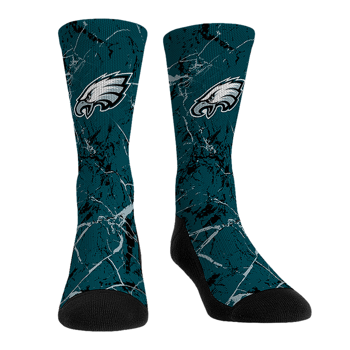 Philadelphia Eagles - Cracked Marble by Rock 'Em Socks