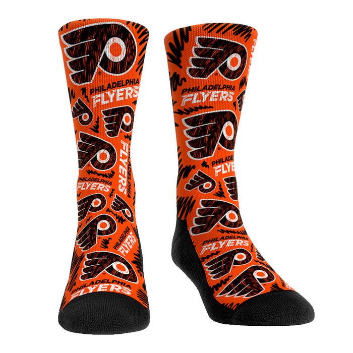 Philadelphia Flyers - Logo Sketch by Rock 'Em Socks