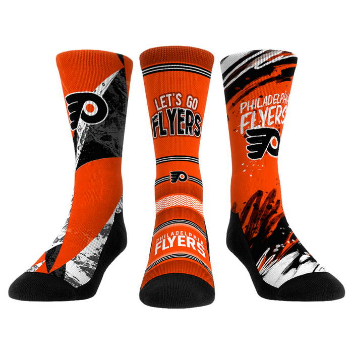 Philadelphia Flyers - Power Play 3-Pack by Rock 'Em Socks