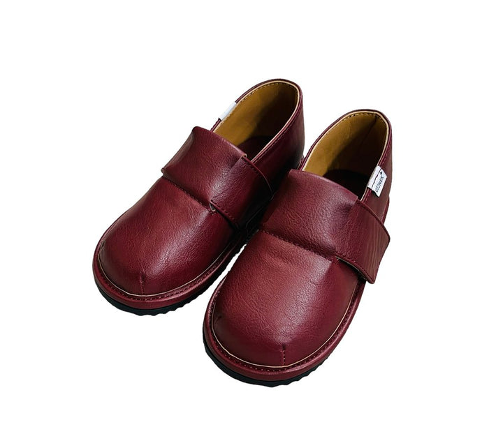 Kids Slip-On Dress Shoes – Toddler School & Wedding Shoes with Easy-Close Velcro Strap by ozznekshoes