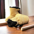 Brown Faux-Fur Barefoot Boot Topper | Ozznek Removable Sole Shoes by ozznekshoes