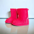 Red Ankle Boot Topper | Ozznek Removable Sole Shoes | Barefoot Kids Boot by ozznekshoes