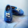 Blue Velvet Barefoot Shoe Topper | Ozznek Removable Sole Shoes