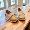 Gold Velvet Barefoot Shoe Topper | Ozznek Zero-Drop & Wide Toe Box