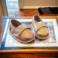 Gold Velvet Barefoot Shoe Topper | Ozznek Zero-Drop & Wide Toe Box by ozznekshoes