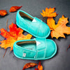 Teal Velvet Barefoot Shoe Topper | Ozznek Wide Toe Box & Zero-Drop