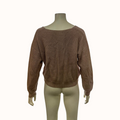 Lulus Feel It Still Taupe Knit Sweater, Size Small by Vanessa Jane
