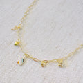 Pickleball Play Charm Necklace – Gold Chain with Playful Pickleball-Inspired Charms
