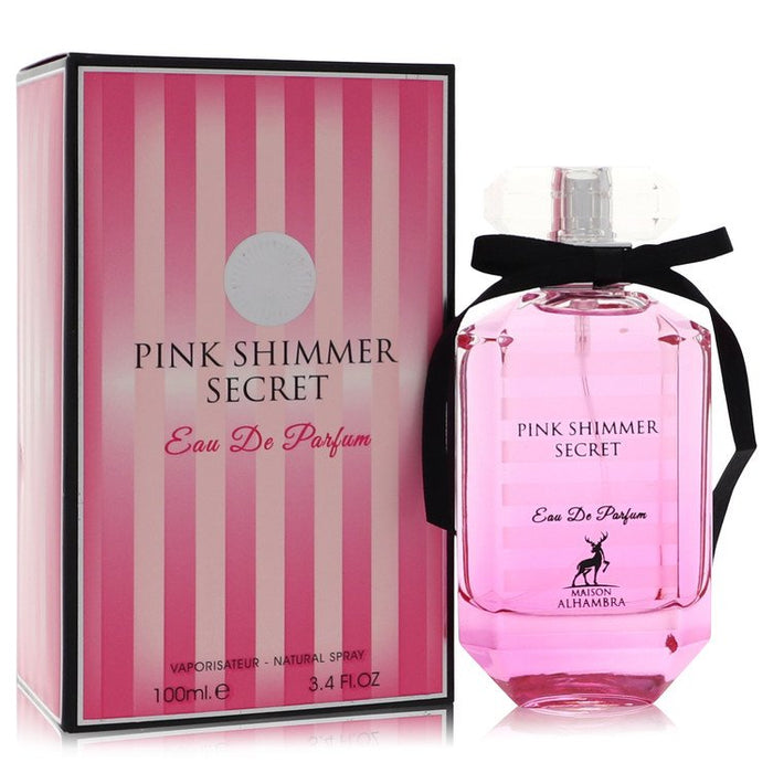 Pink Shimmer Secret by Maison Alhambra Eau De Parfum Spray 3.4 oz for Women by Avera Group