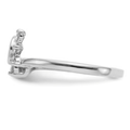 14K White Gold Lab Grown Diamond Ring by Fine Color Jewels